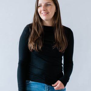 Boat Neck Long Sleeve Top -Black