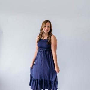 Jones Dress in Passport Blue
