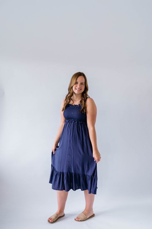 Jones Dress in Passport Blue