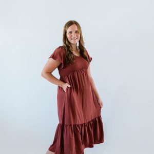 Kendall Dress in Tandoori Spice