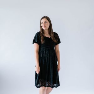 Raven Lace Dress -Black