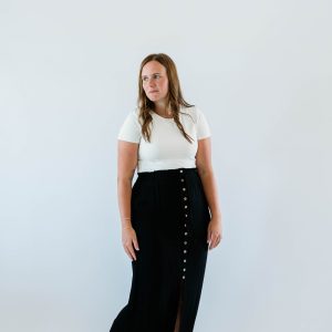 Winslet Button Maxi Skirt