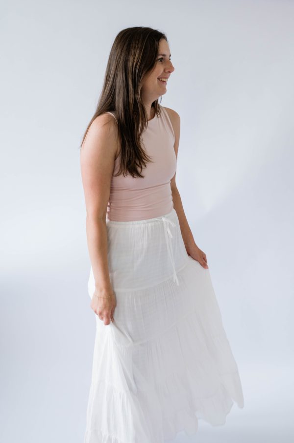Boat Neck Tank -Blush