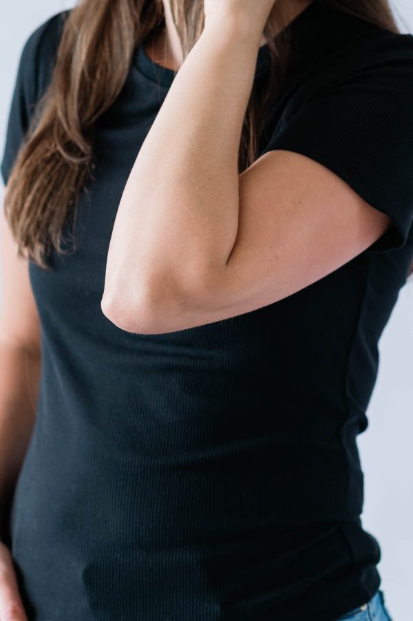 Soft Knit Tee- Black - Image 2