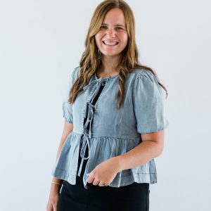 Dottie Bow Peplum Top