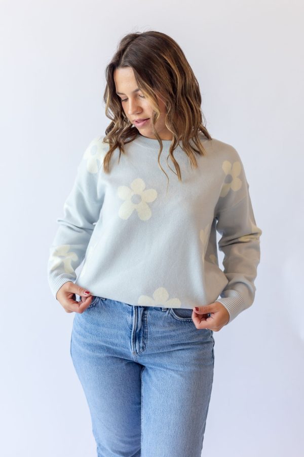 Blue Floral Sweater - Image 4