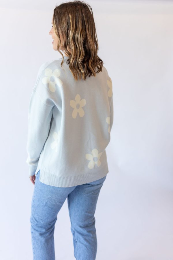 Blue Floral Sweater - Image 3