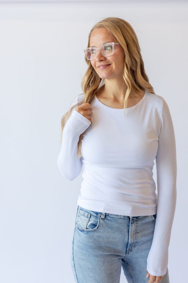 Jayla Long Sleeve Tee -Off White - Image 2