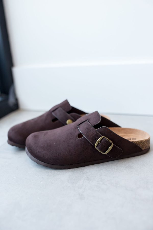 Regis Round Toe Clog -Brown - Image 3