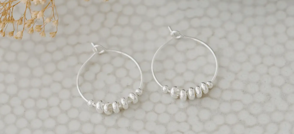 Callie Hoops - Silver