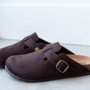 Regis Round Toe Clog -Brown