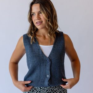 Dayna Button Sweater Vest