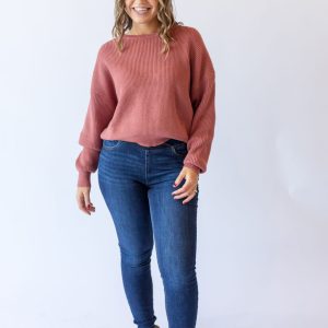 Julia Pullover Sweater w Satin Tie