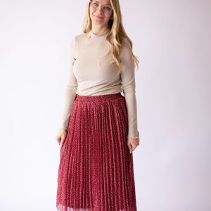 Josephine Midi Pleated Skirt