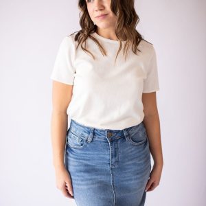 Short Sleeve Soft Tee -White