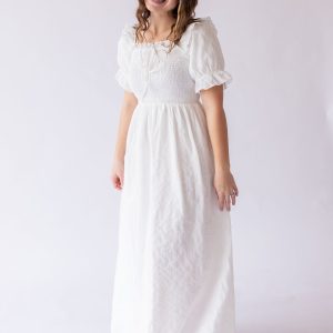Enzo Dress in White