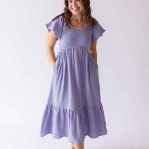 Kendall Dress in Ash Blue