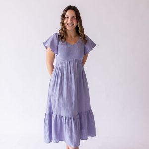 Kendall Dress in Ash Blue