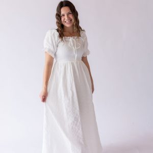 Enzo Dress in White