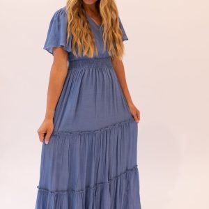 Taylor Dress in Colony Blue