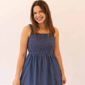 Destiny Denim Jumper Dress