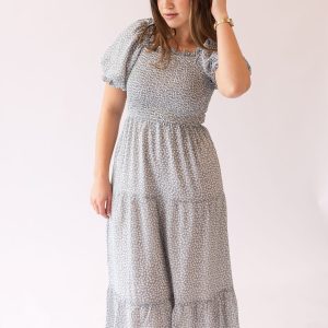 Estelle Dress in Blue Cloud