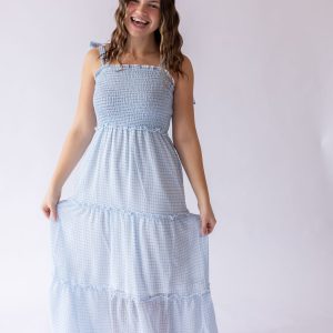 Serenity Gingham Sundress