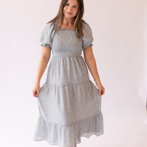 Estelle Dress in Blue Cloud