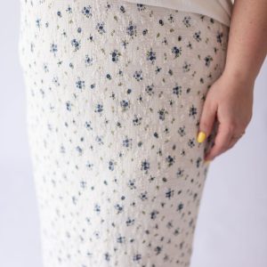 Desirae Floral Maxi Skirt -Plus