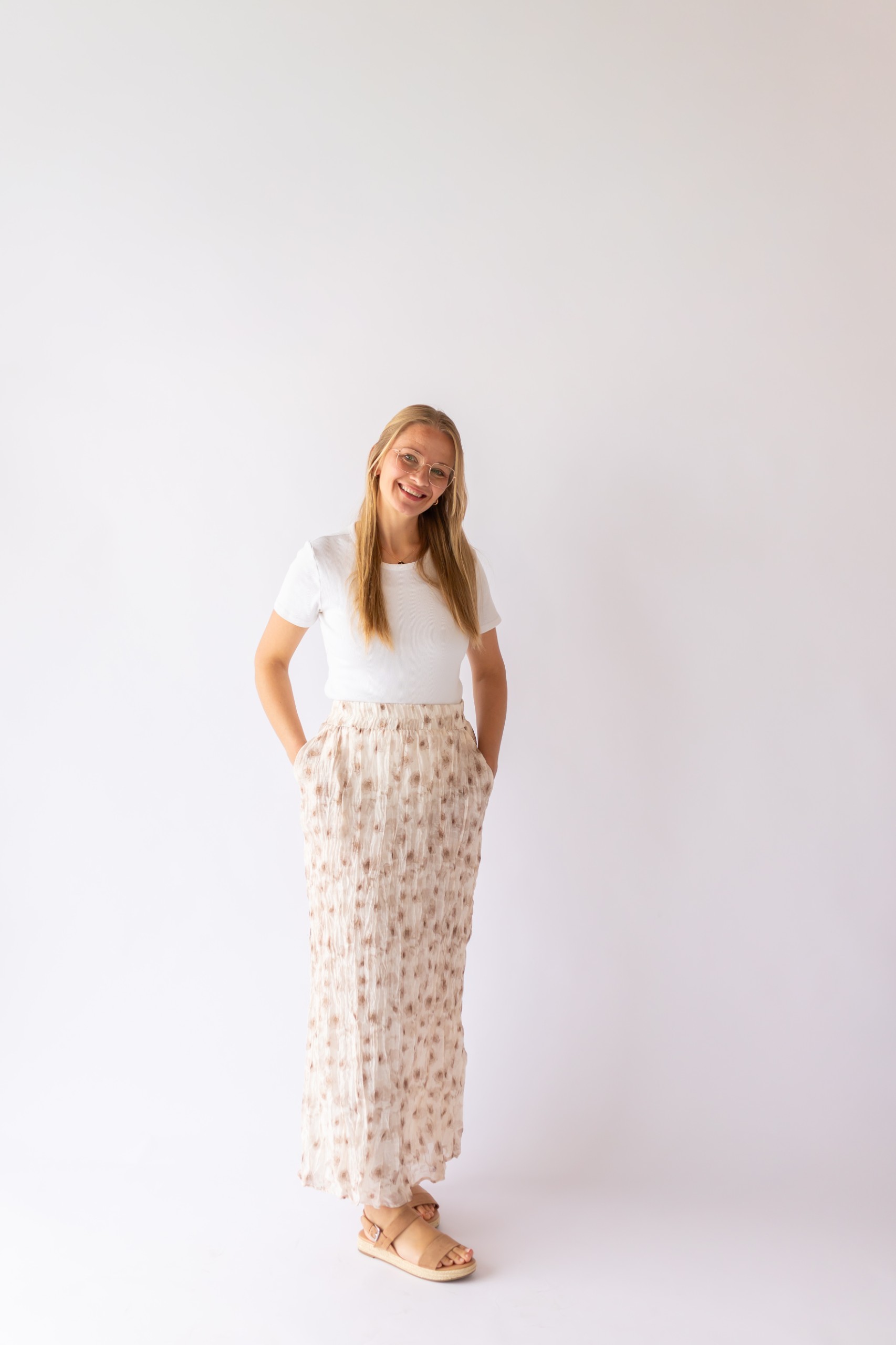 Dahlia Maxi Skirt in Faded Cocoa
