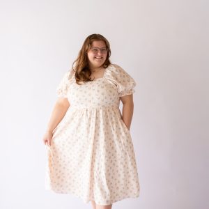 Arlow Dress in Peach Blossom -2x