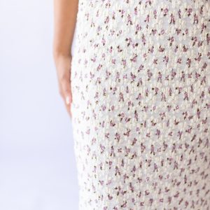 Desirae Floral Maxi Skirt -Purple