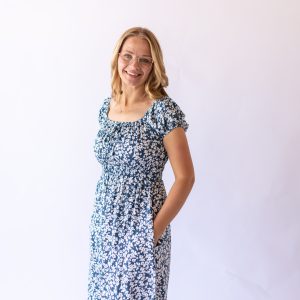 Karina Midi Dress -Blue