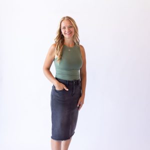 Double Lined Tank Top -Olive