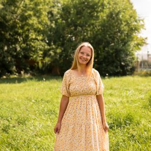 Indy Dress in Maple Bloom