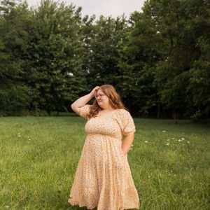 Indy Dress in Maple Bloom -Plus