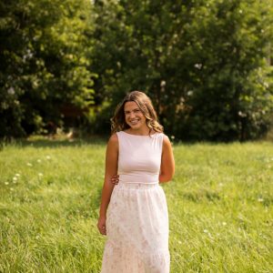 Lynn Floral Tiered Maxi Skirt -Pink