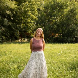 Mabel Boho Tiered Skirt-Lavender