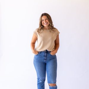 Rayna Drop Shoulder Knit Top