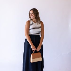 Lindsay Striped Tank Midi Dress
